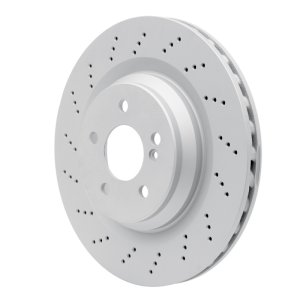 Mercedes-Benz SL55 AMG Brake Rotor (1) - Rear - R1 Concepts - GEOSPEC Coated Rotor - Drilled - `03-`12